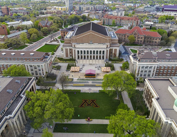 Aerial-Photo-of-Northrop-Mall-with-Block-M